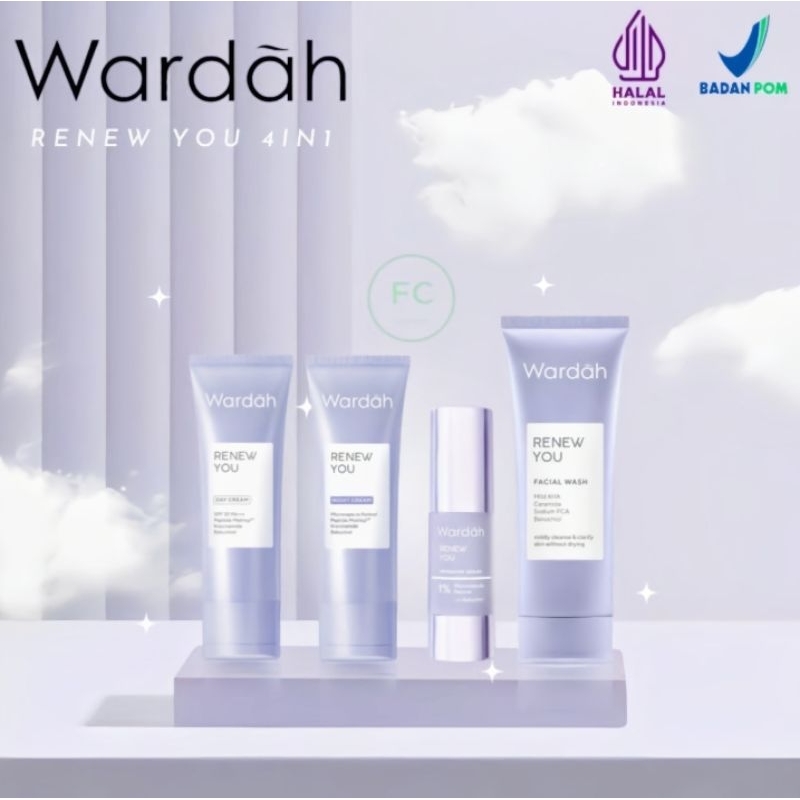 Wardah Renew You paket 4in1 / Perawatan Wajah