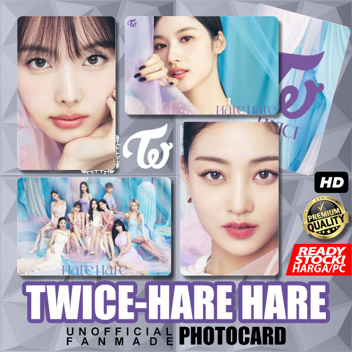 Photocard TWICE HARE HARE Unofficial Photo Card Kartu Koleksi KPOP