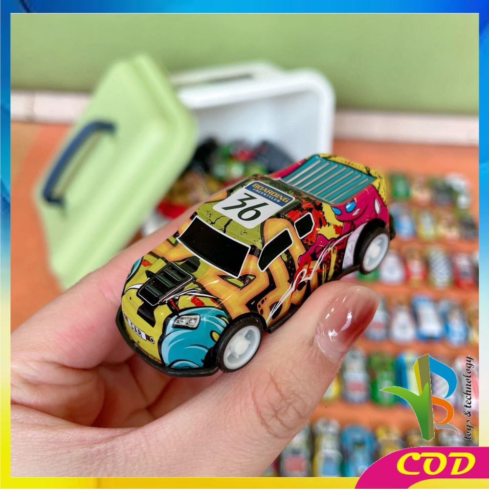 RB-M314 Mainan Mobil Balap Mini Pull Back 30PCS Set Container Box Car Toys / Maenan Mobil Mobilan Balap Colorfull Racing Mini Sport Car