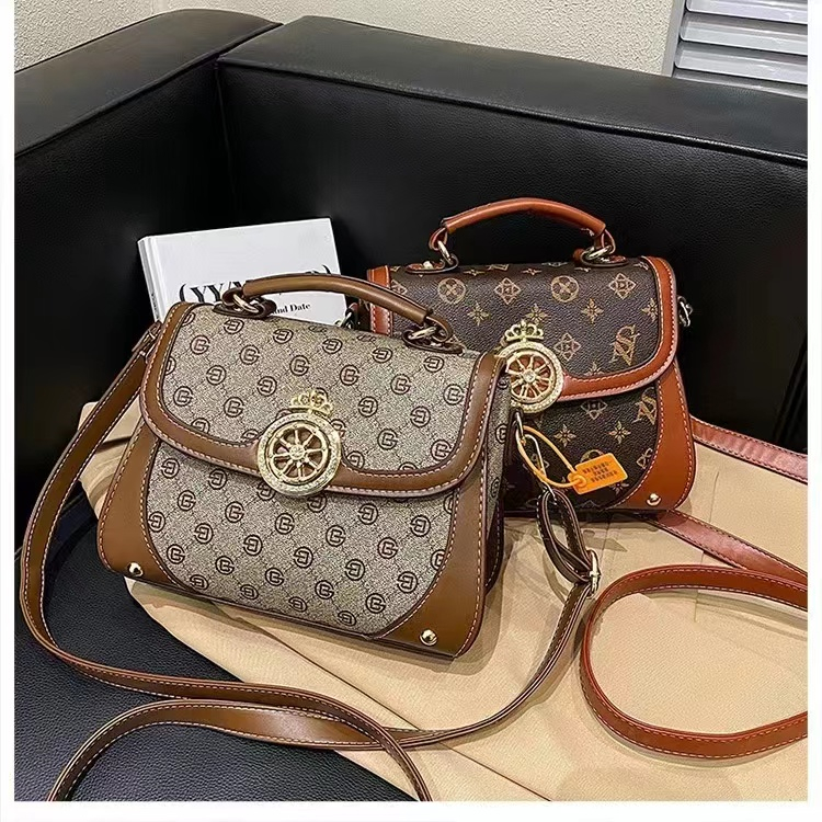 BJ57914 (DAPAT SERTIFIKAT) - BROWN/KHAKI - TAS WANITA FASHION KOREA CHINA IMPORT MODIS ELEGAN TERMURAH TERLARIS TERBARU BAGSTORE JAKARTA TAS BATAM CR7914 BQ3579