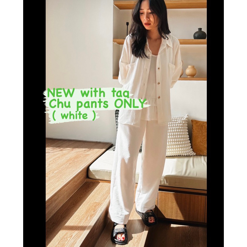 MAVEN ID - chu pants white
