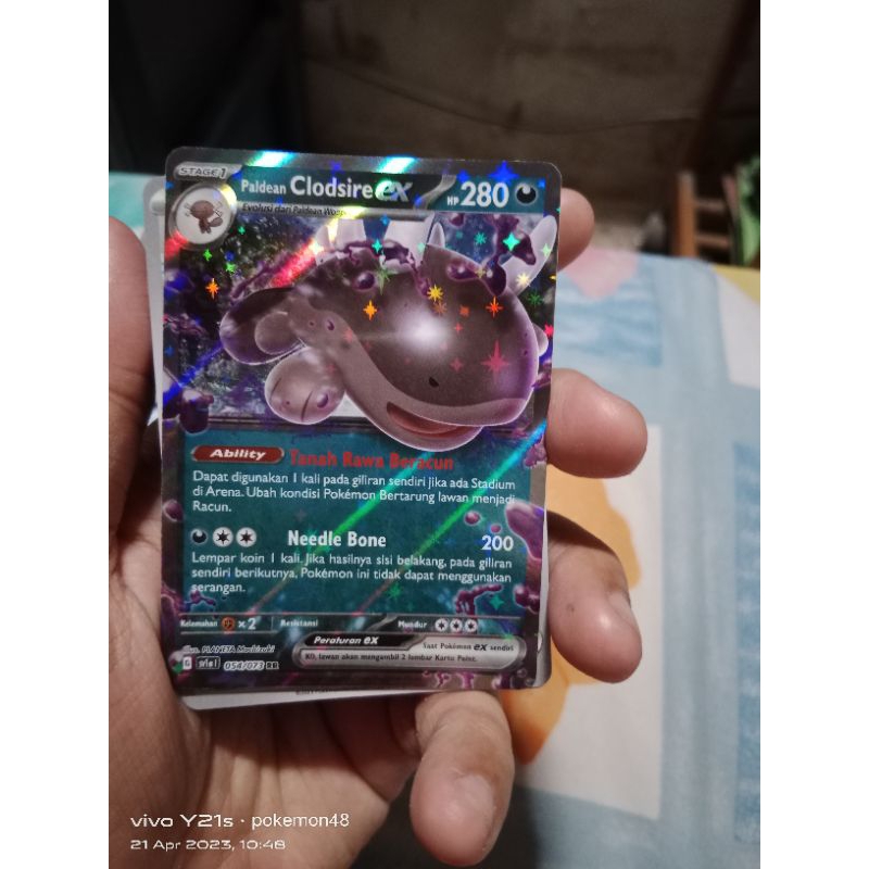 kartu pokemon hantaman triplet paldean clodsire ex