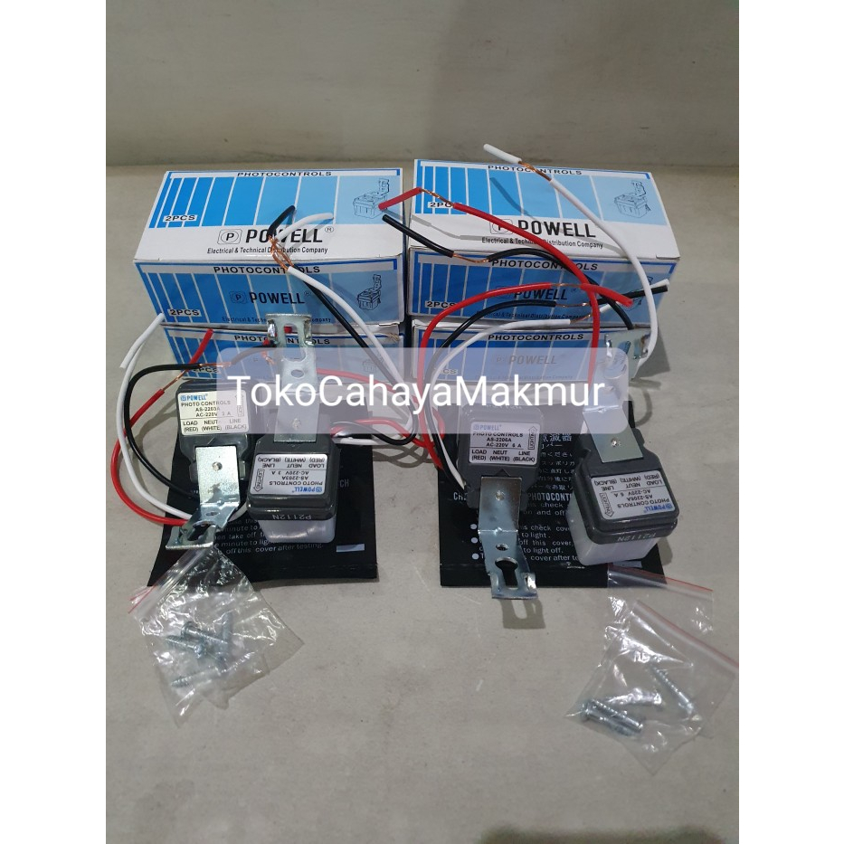 Photocell / Fotocell / Fotoswitch 3A/6A Sensor Cahaya Otomatis Powell