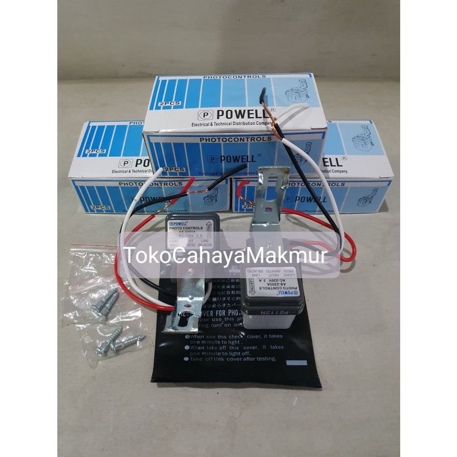 Photocell / Fotocell / Fotoswitch 3A Sensor Cahaya Otomatis Powell