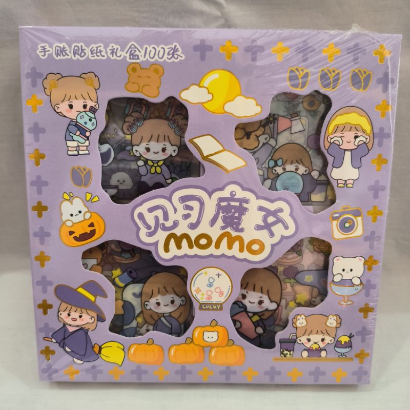 sticker momo / sticker masu / sticker viral / stiker tea time