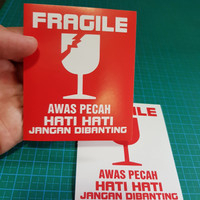 

Sticker FRAGILE | Label Tempelan jangan dibanting Termurah