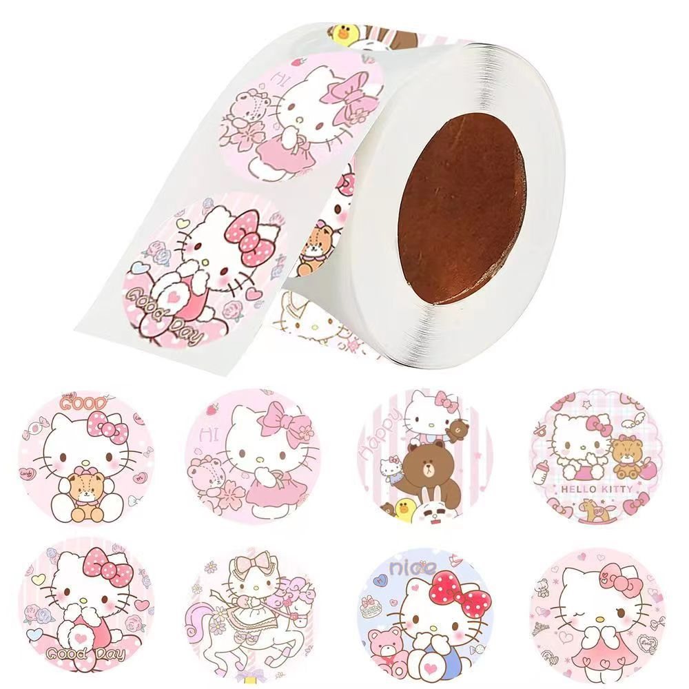 

50pcs Cute Kitty Hello Kitty Seal Sticker Stiker Lucu Online Shop Packaging Segel Packing Hello Kitty 1