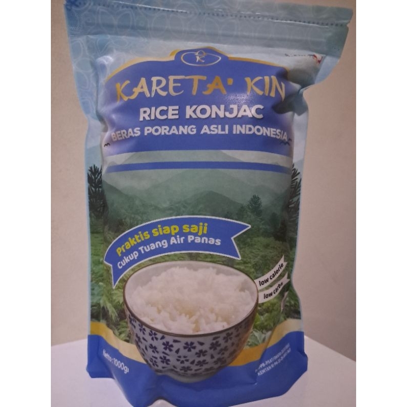 

BERAS SHIRATAKI PORANG RICE KONJAC KARETA KIN 1kg