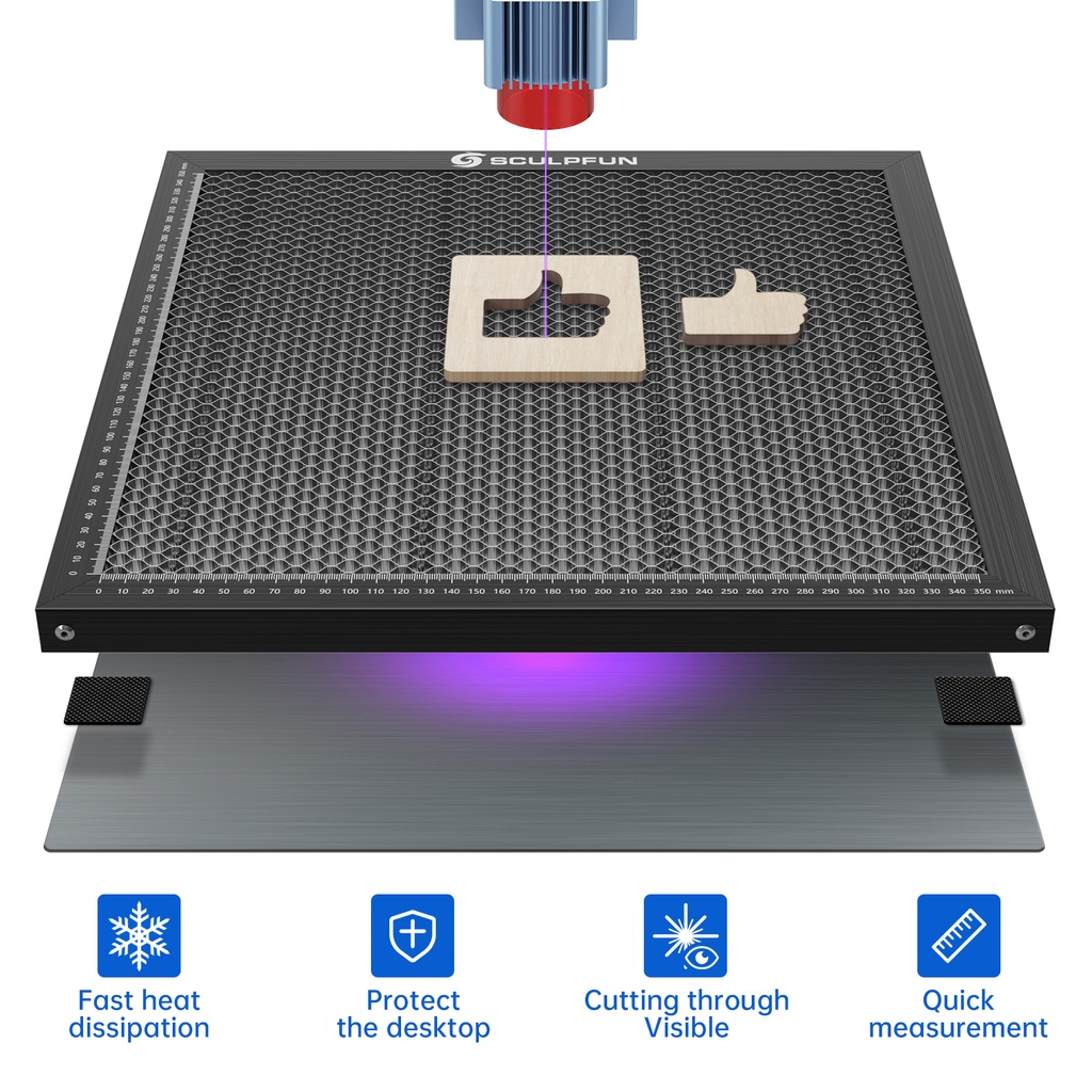 【400*600mm】Laser Carving Machine Platform Board/Papan Platform Sarang Lebah Untuk Mesin Pemotong Laser