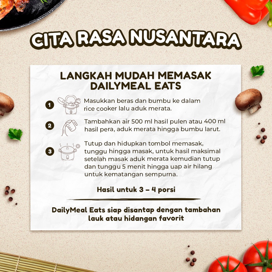 NASI GORENG SPESIAL PEDAS DAILYMEAL EATS 250GR DAILY MEAL SPICY FRIED RICE