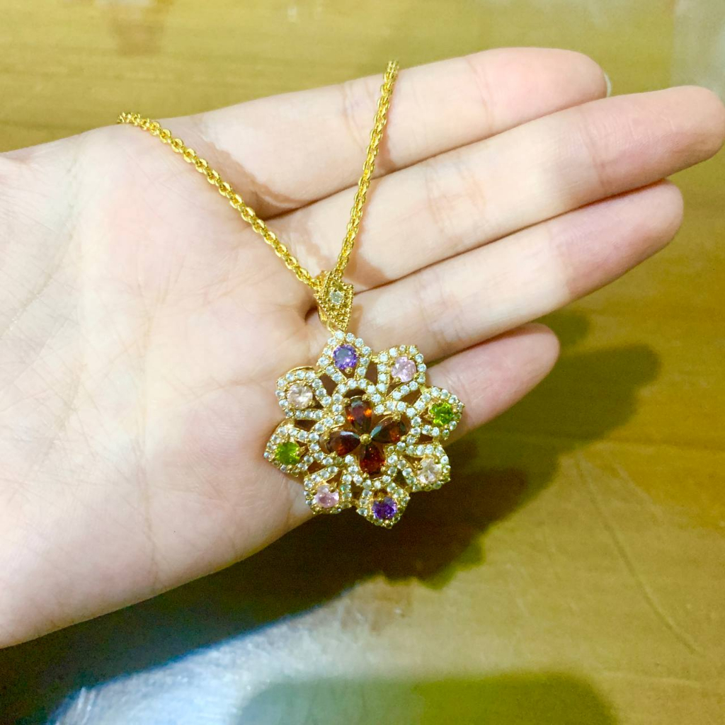 JT - Xuping Kalung Set Emas Motif Bintang Aksesoris Wanita Cantik