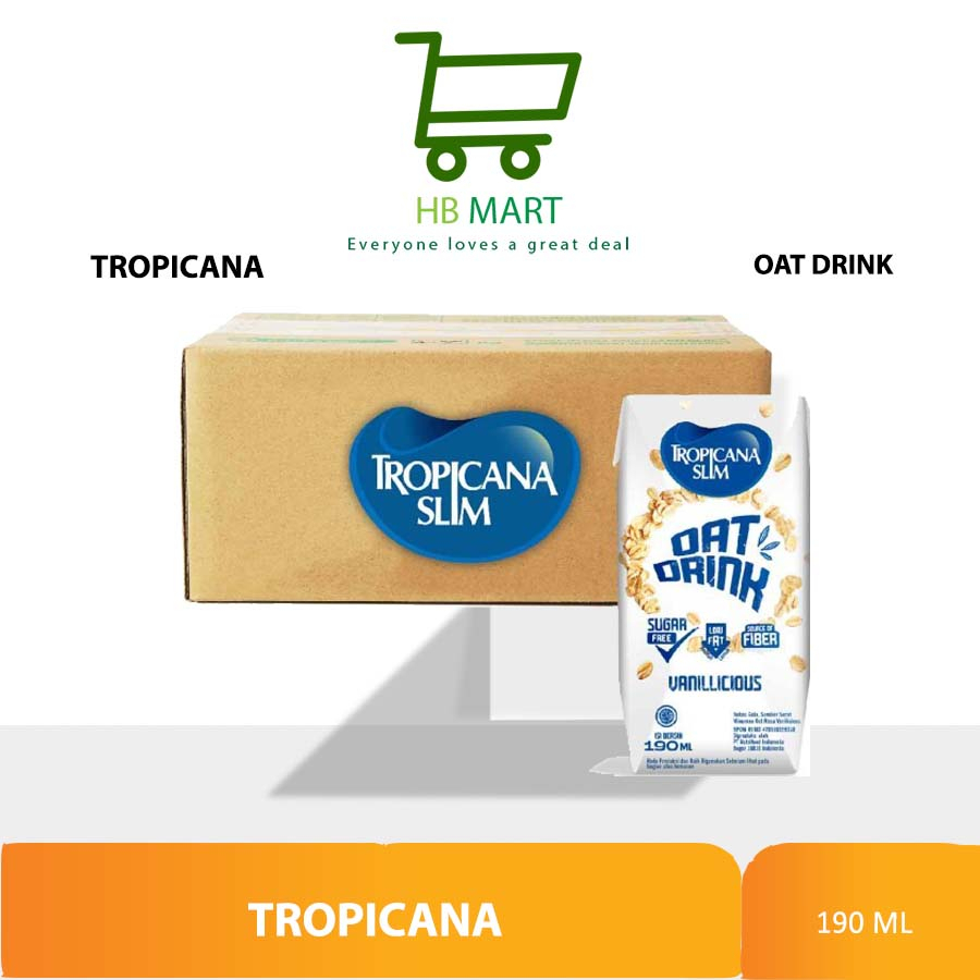

KHUSUS OJOL Tropicana Slim Oat Drink 190ml (24 pcs) - Ready to Drink