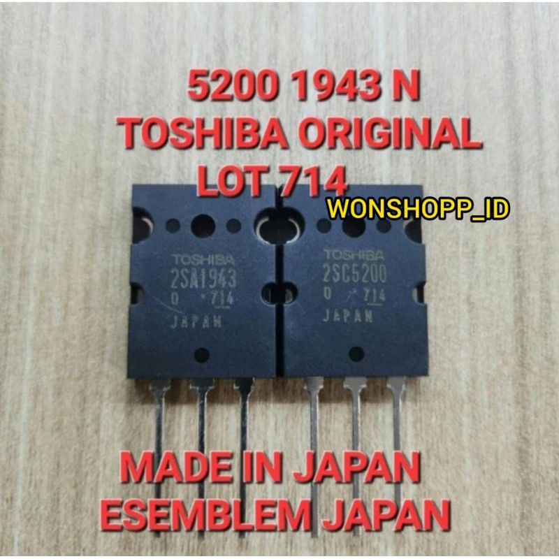 1SET TR TRANSISTOR TOSHIBA 2SA1943 2SC5200 1943 5200