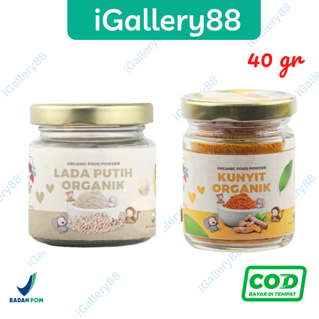 Bumbu Bunda Elia Organic Food Powder Rempah MPASI Lengkuas Kunyit Lada Putih Ketumbar Daun Jeruk Kemiri Sereh Lengkuas Pala Organik