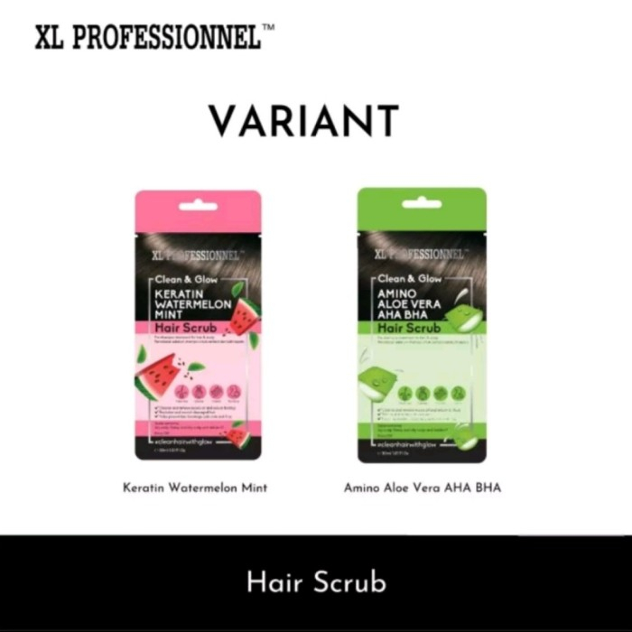 XL PROFESSIONEL KERATIN WATERMELON HAIR SCRUB MASKER VIT RAMBUT 30ML