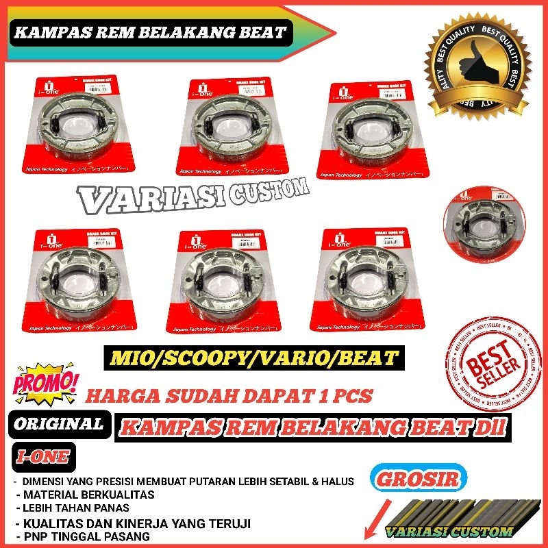 Kampas Kapas Kanvas Rem Belakang Beat Mio Vario