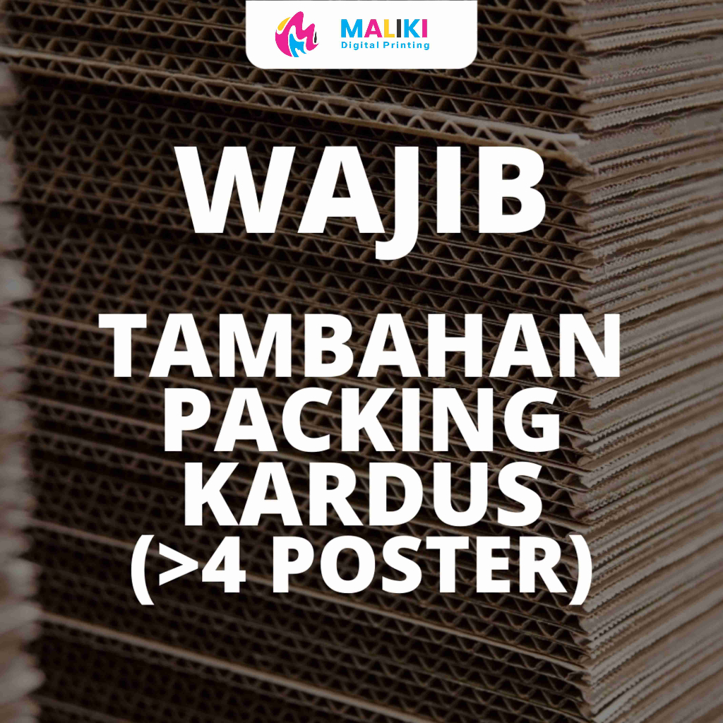 

Wajib Tambahan Packing Kardus (untuk 1x pengiriman)