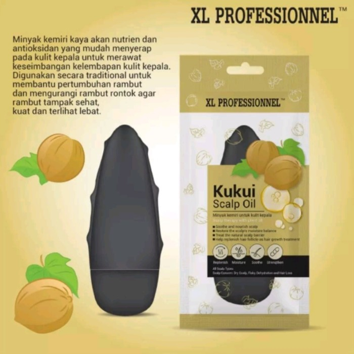 XL PROFESSIONEL KUKUI SCALP OIL MINYAK KEMIRI - 50ML