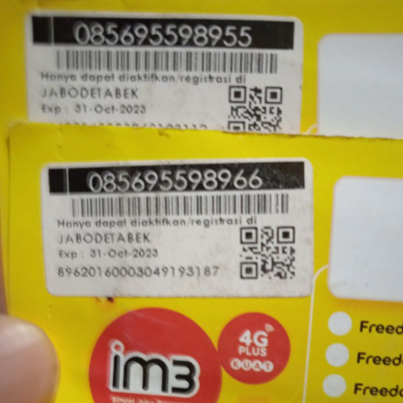 No Cantik Im3 Indosat Cantik pasangan 8955 & 8966