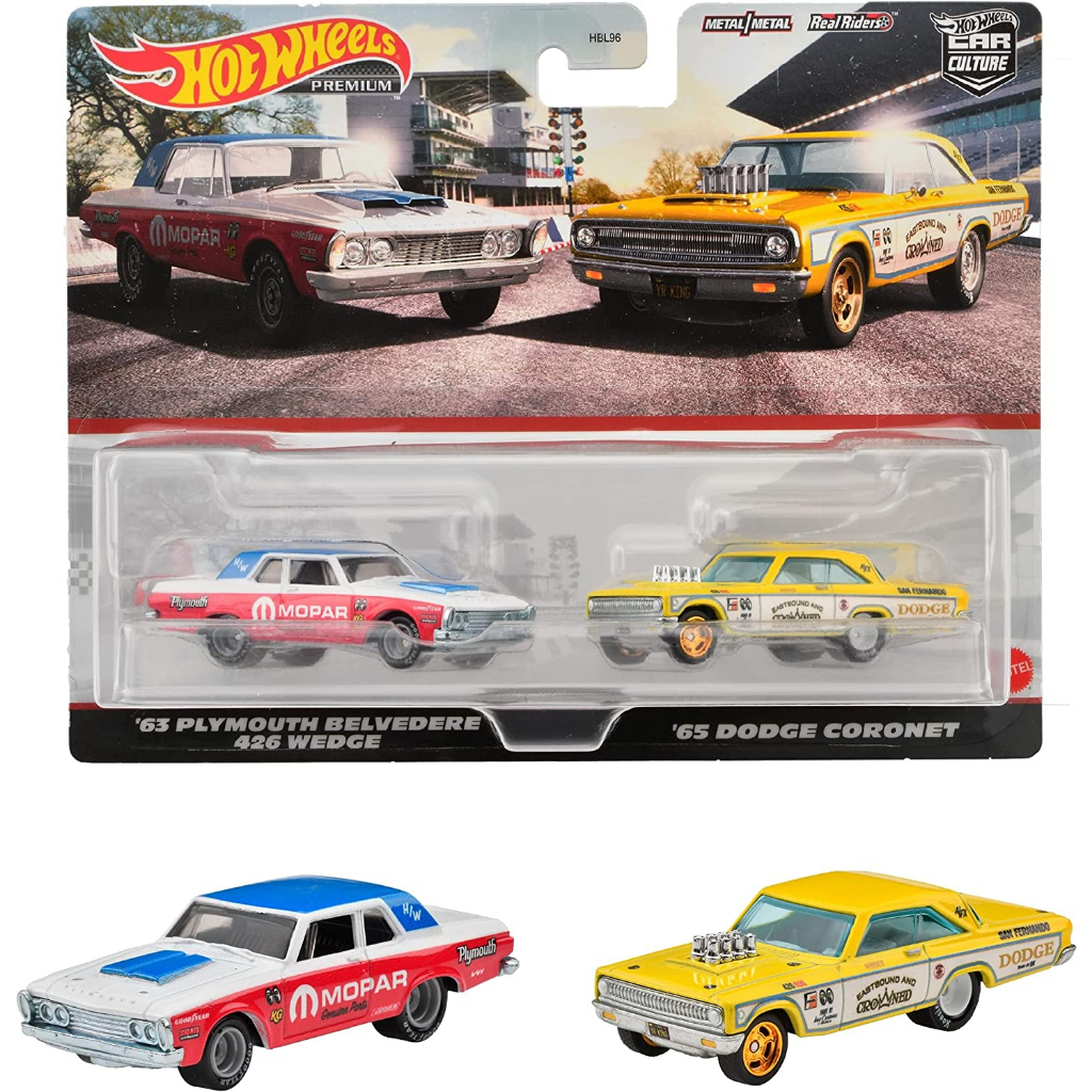 Hotwheels hot twin Pack 63 Plymouth Belvedere 426 & Dodge Coronet