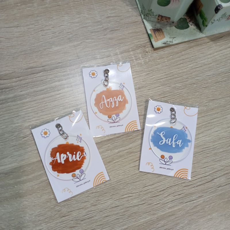 Ganci Akrilik Custom Nama