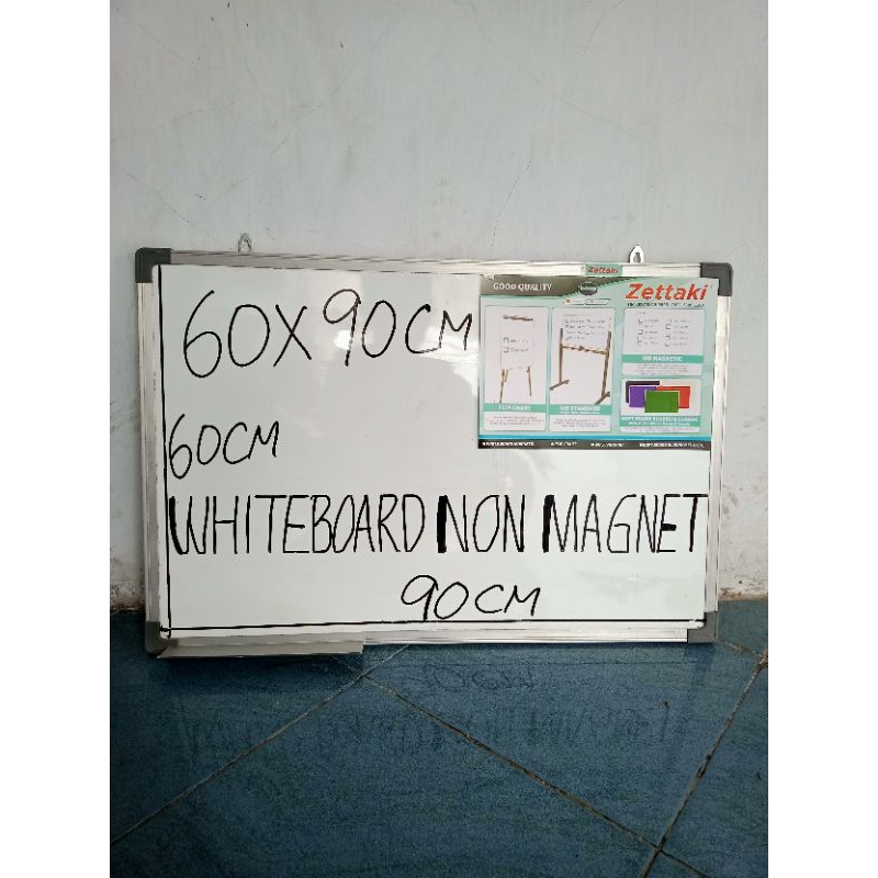 

PAPAN TULIS WHITEBOARD GANTUNG NON MAGNET SINGLE FACE 60X90CM