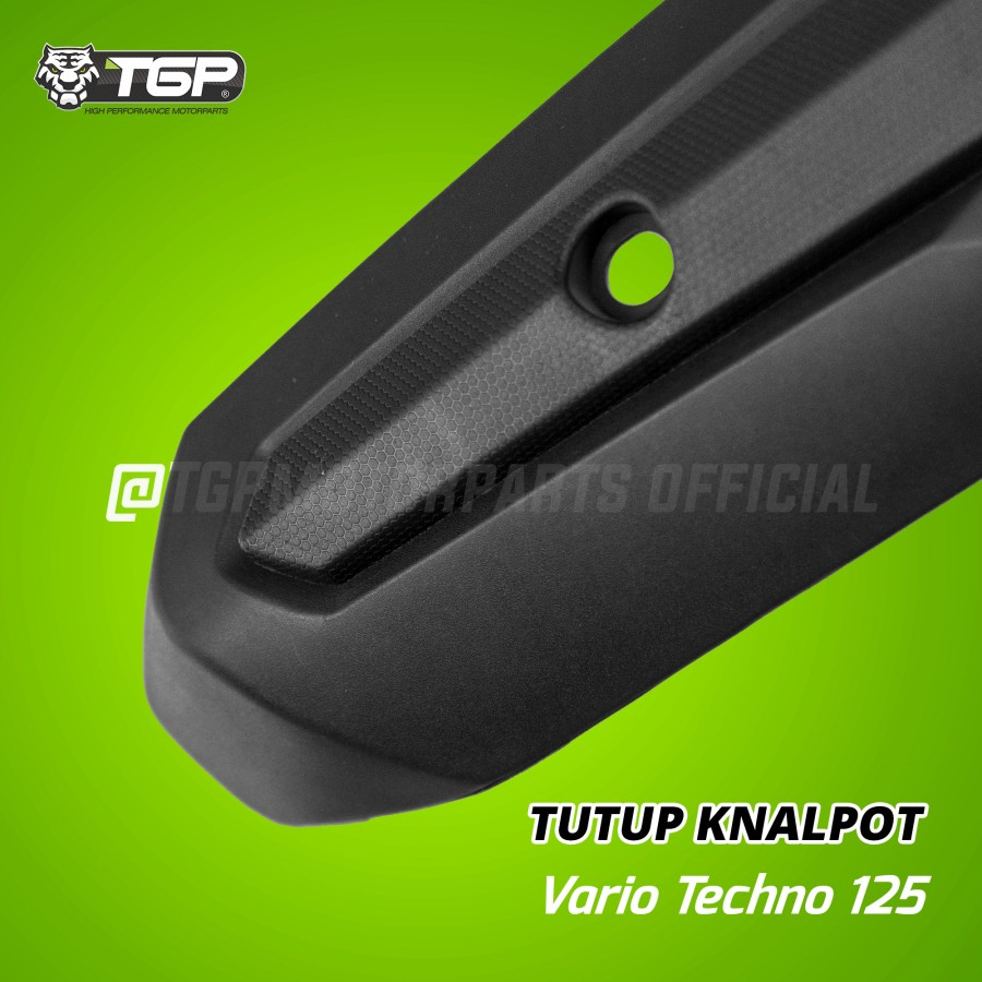 COVER TUTUP TAMENG PELINDUNG KNALPOT VARIO 125 OLD 2013 2014 TGP TEBAL