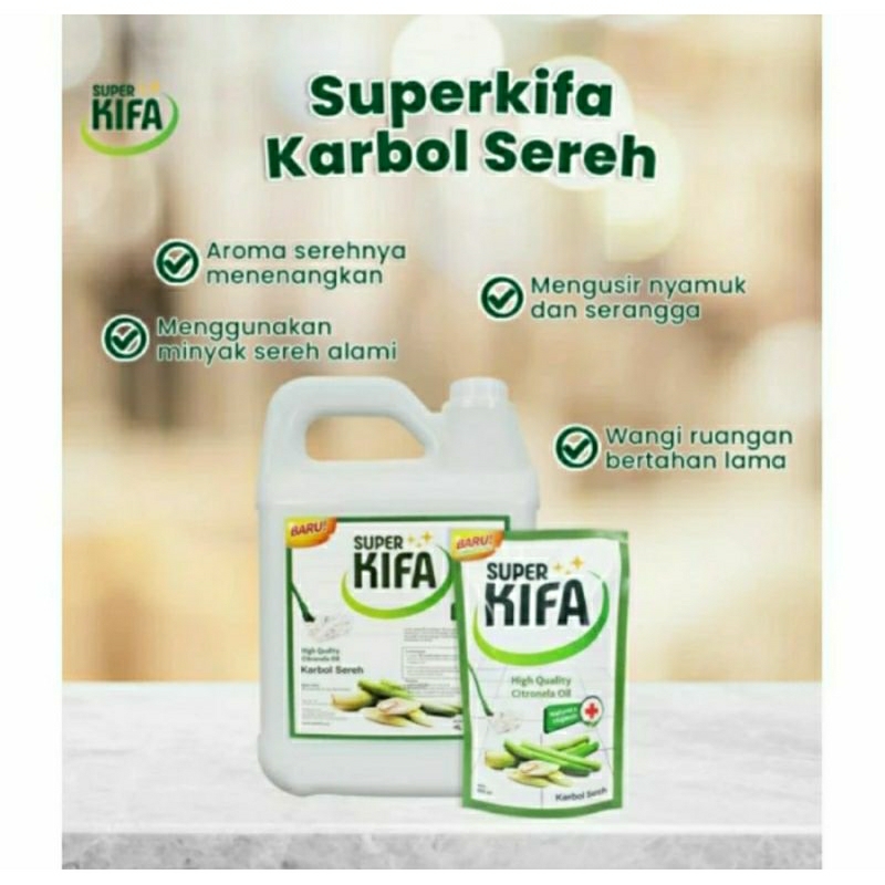 Super Kifa Karbol Lantai Sereh 4L Jerigen