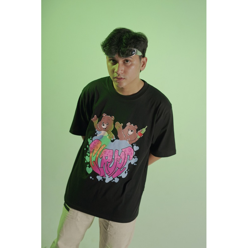 Kaos Oversize Colourspace - Spacebear TO 049 Black