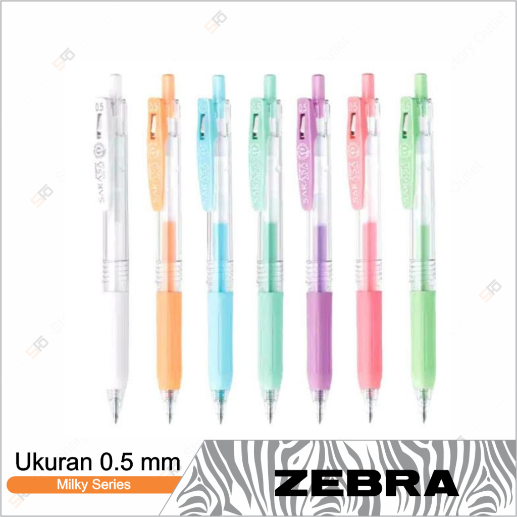 

Pen Gel Zebra Sarasa Clip 0.5mm Milky