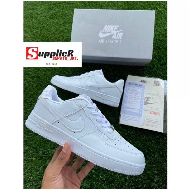 MAN &amp; LADIES SEPATU PUTIH NK AIR FORCE1 LV8 MID LOW SEPATU PUTIH POLOS