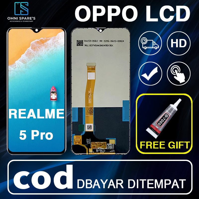 【ORIGINAL】Lcd Oppo Realme 5 Pro Fullset Original Touchscreen