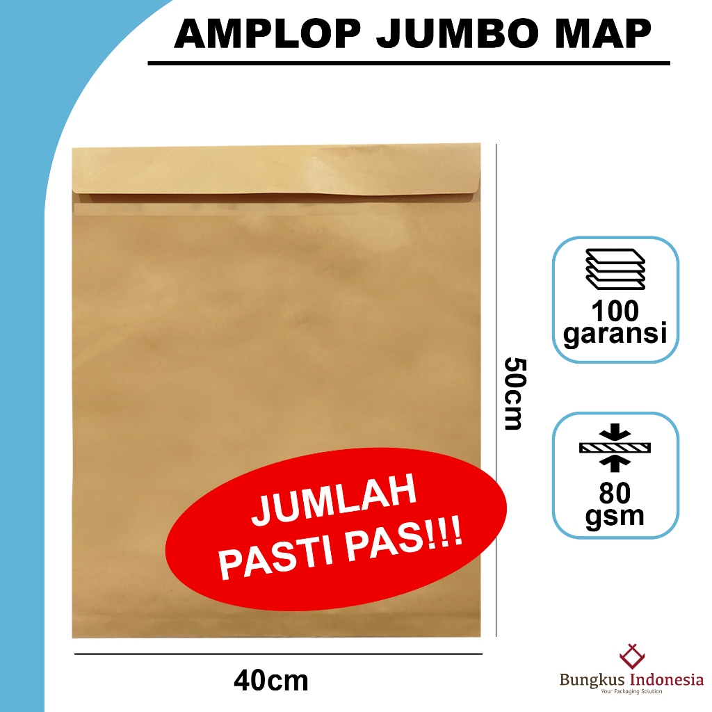 

HJK Amplop Coklat Jumbo Q1 40x50cm / Jumbo Map