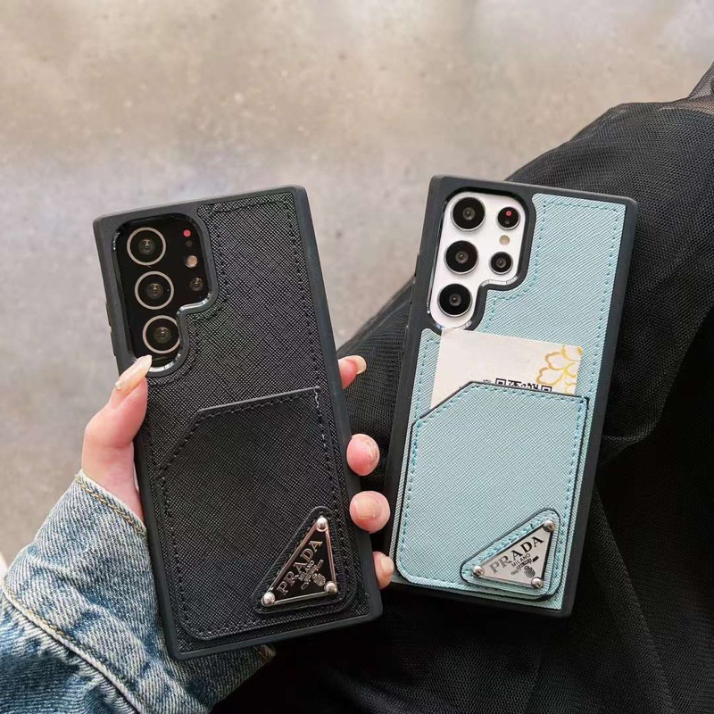 Samsung Galaxy S23 S23 Plus S23 Ultra S23Plus S22 S22Plus S22Ultra S23Ultra Note 20 Ultra [LV Grip, Guccii Wallet Case , Chnl , Pra*Da] Casing Leather Branded