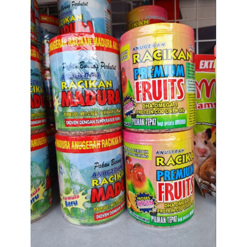 Racikan madura perkutut,l ove bird, cendet pakan makanan burung