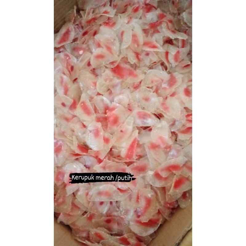 Kerupuk merah/ putih