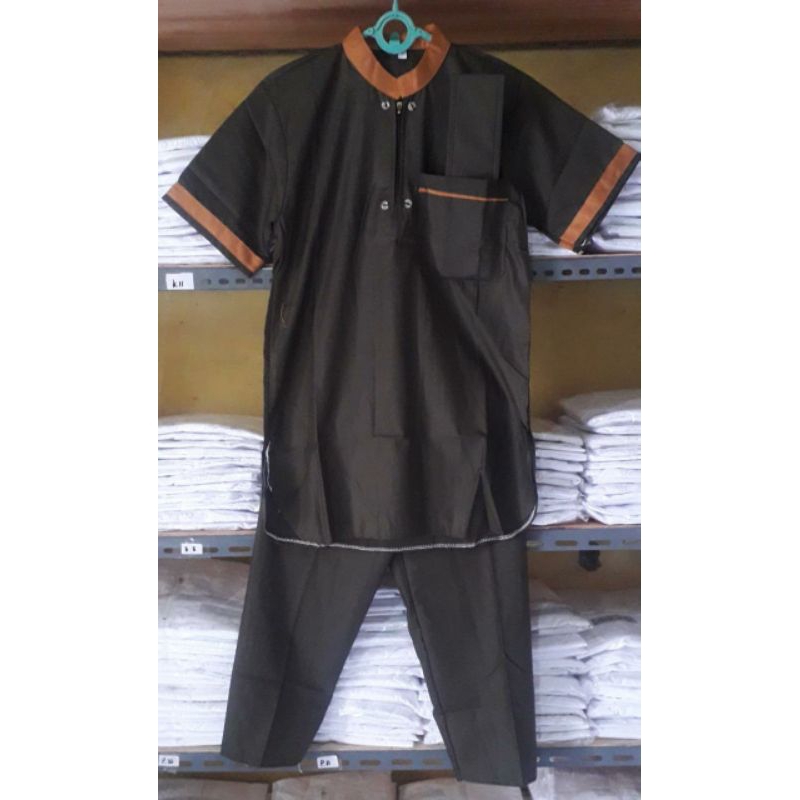 baju Koko anak Pakistan toyobo hijau army