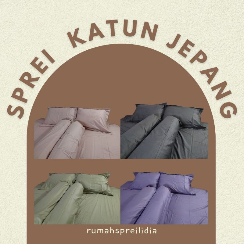 Sprei Polos Bahan Katun Jepang