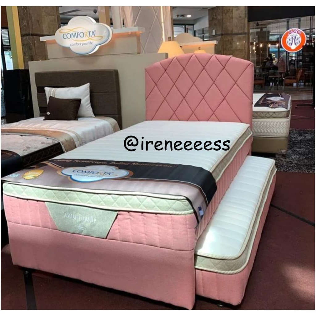 COMFORTA PERFECT TEENAGER / KASUR 2IN1 KASUR DORONG SORONG ANAK PEREMPUAN WARNA PINK