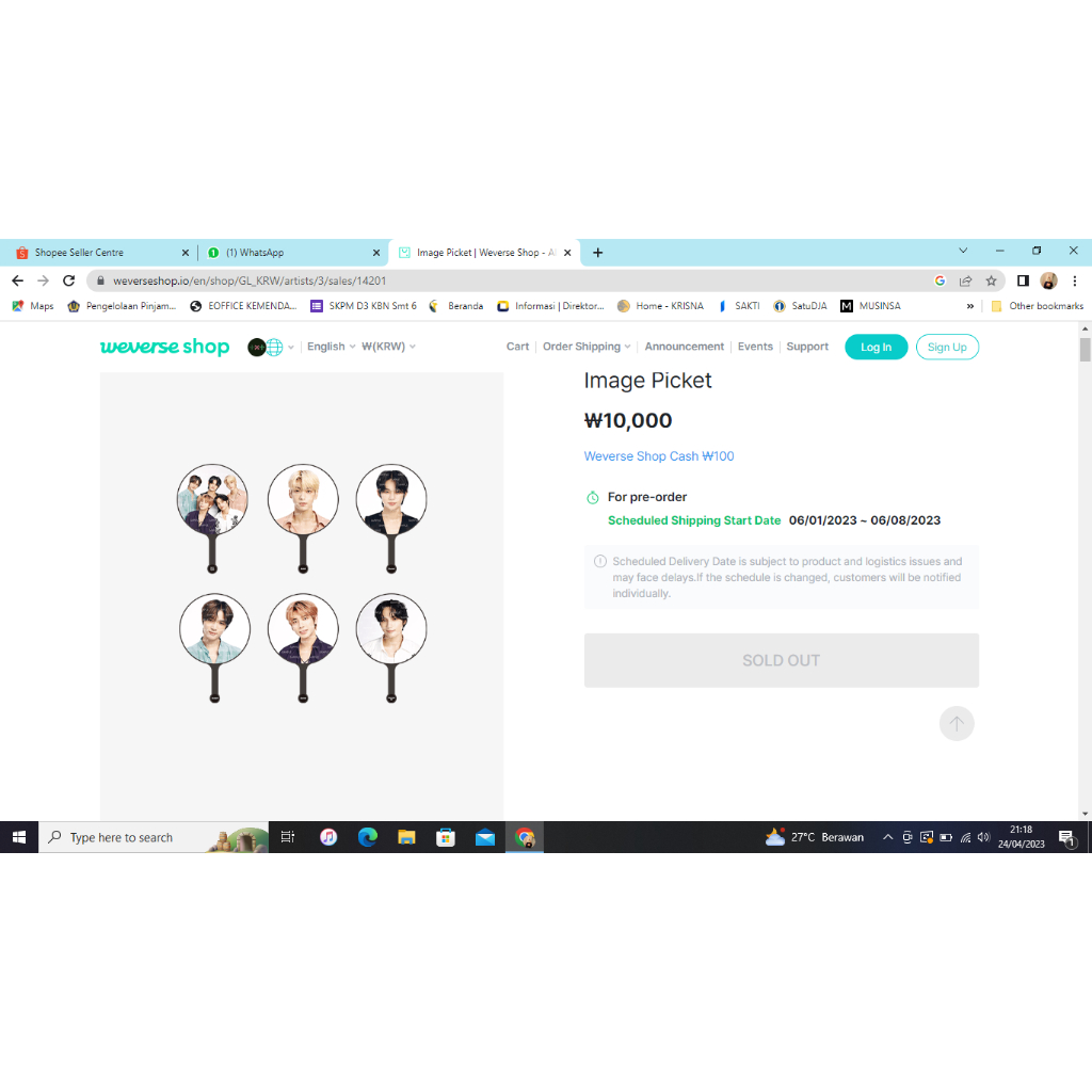 Pelunasan Sharing Image Picket TXT World Tour ACT: Sweet Mirage