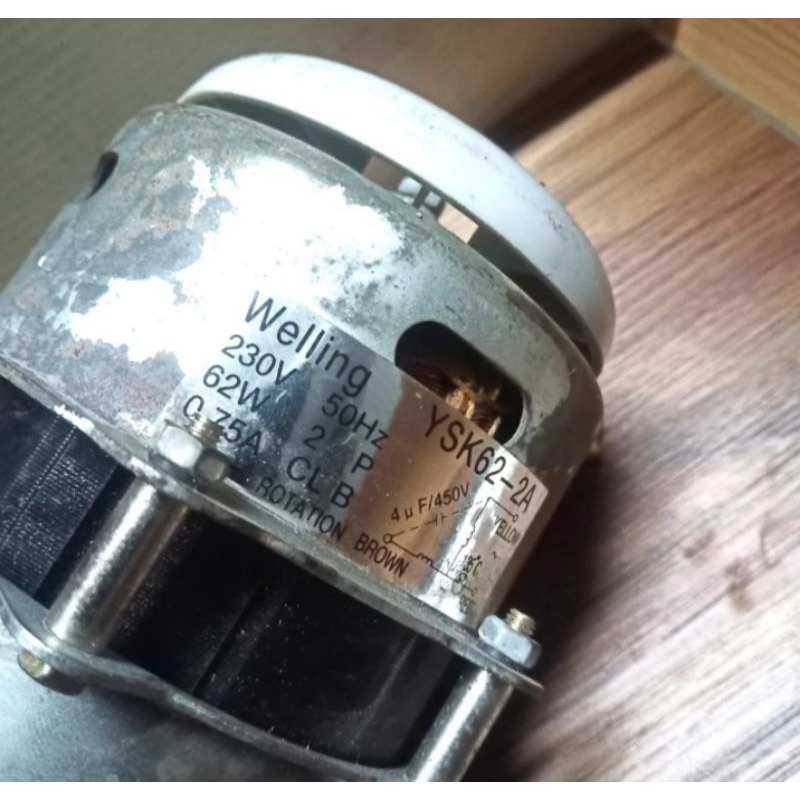 motor as panjang , Ac 230V - 62Wat - 2800rpm