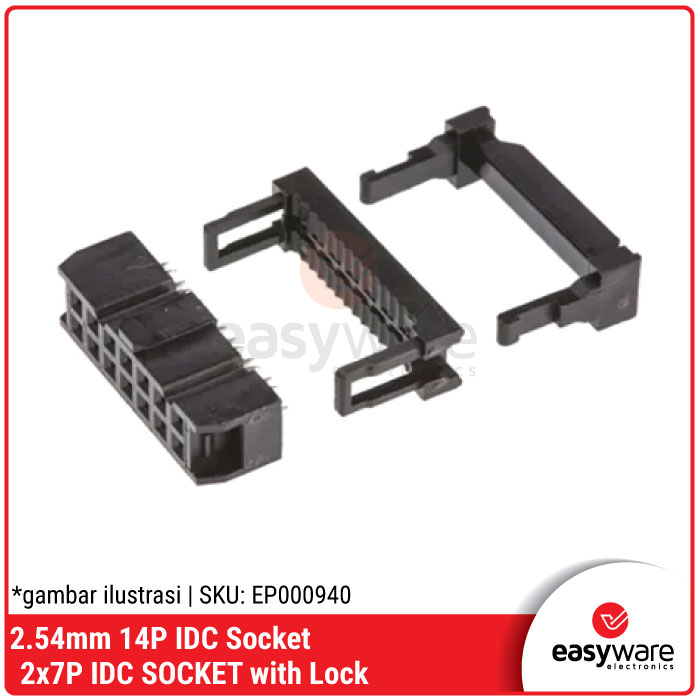 14P IDC SOCKET 2x7P IDC SOCKET FEMALE 14 PIN IDC KONEKTOR SOKET IDC