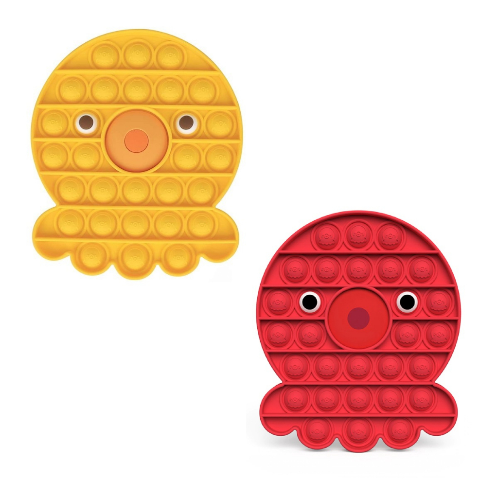 Pop It Fidget Popit Bubble Mainan Viral Tik Tok Tiktok Anak Sea Animal Octopus Gurita Hewan Laut Toy