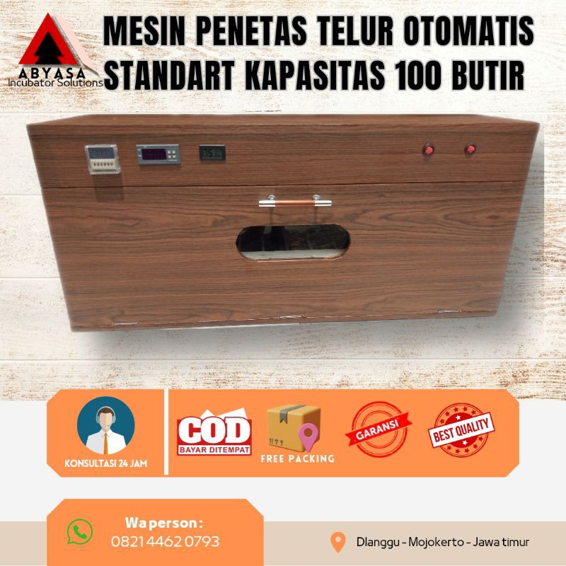 MESIN PENETAS TELUR OTOMATIS STANDART KAPASITAS 100 BUTIR