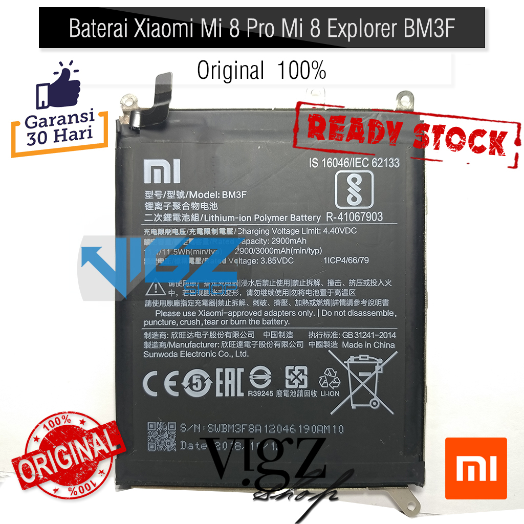 Baterai Xiaomi Mi 8 Pro Mi 8 Explorer BM3F Original 100%