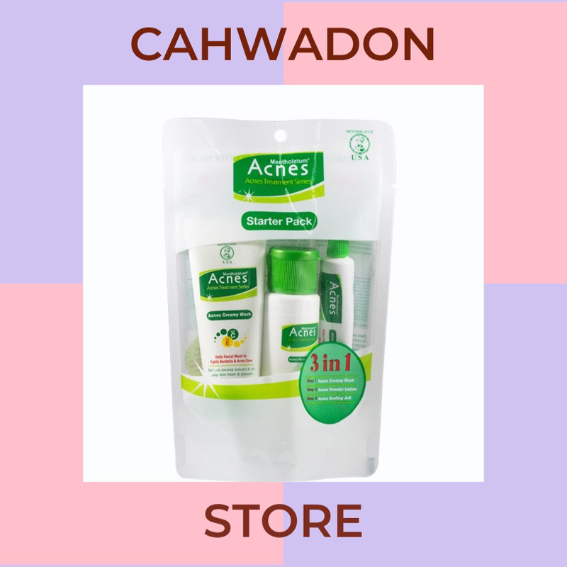[CAHWADON.STORE] ACNES STARTER PACK/ ACNES TRIAL KIT