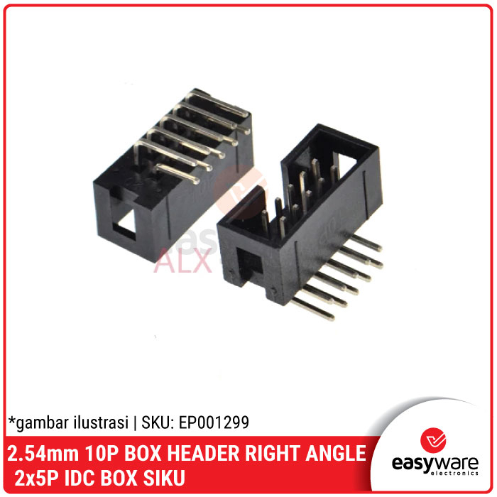 10P BOX HEADER RIGHT ANGLE 2x5P IDC BOX SIKU 10 PIN BOX HEADER SIKU DC3-10P