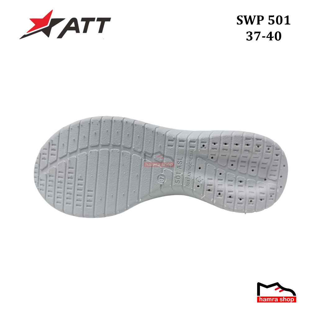 ATT SWP 501 - Sepatu Slip On Wanita Karet Putih