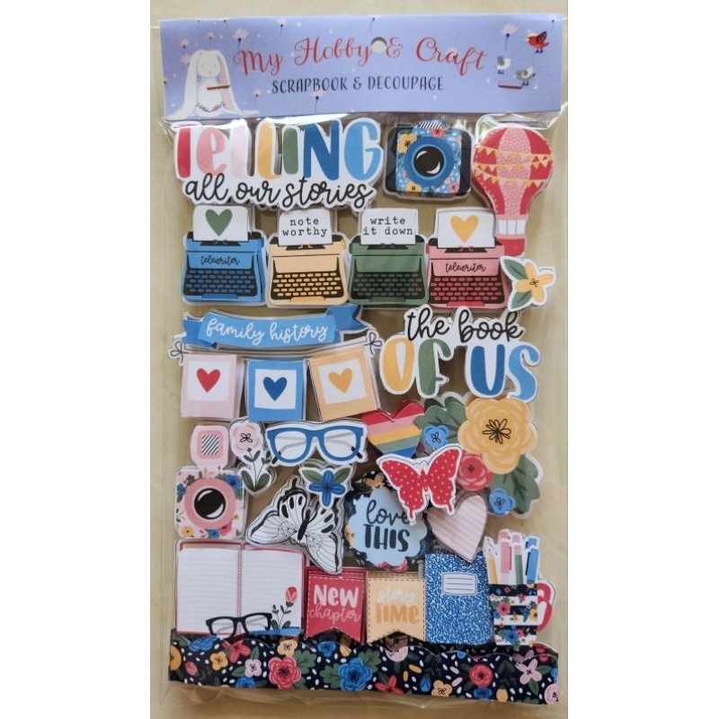 

Sticker 3d Scrapbook " Telling All Our Stories
