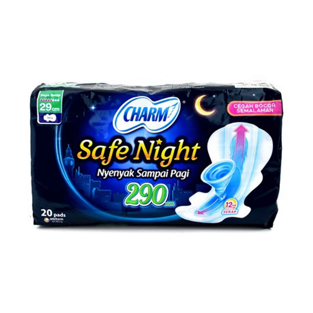 Charm / Safe night / 290mm / 20 pads / Pembalut